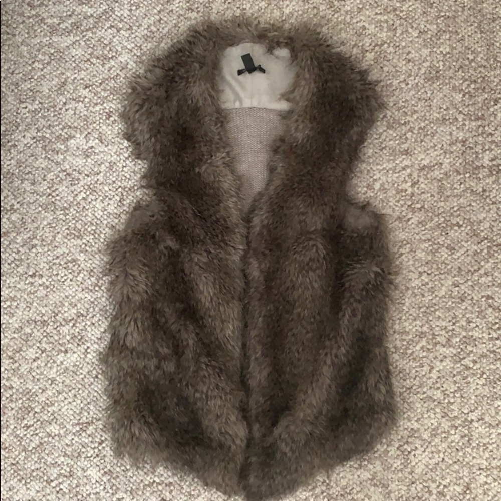 MANGO Faux Fur Vest